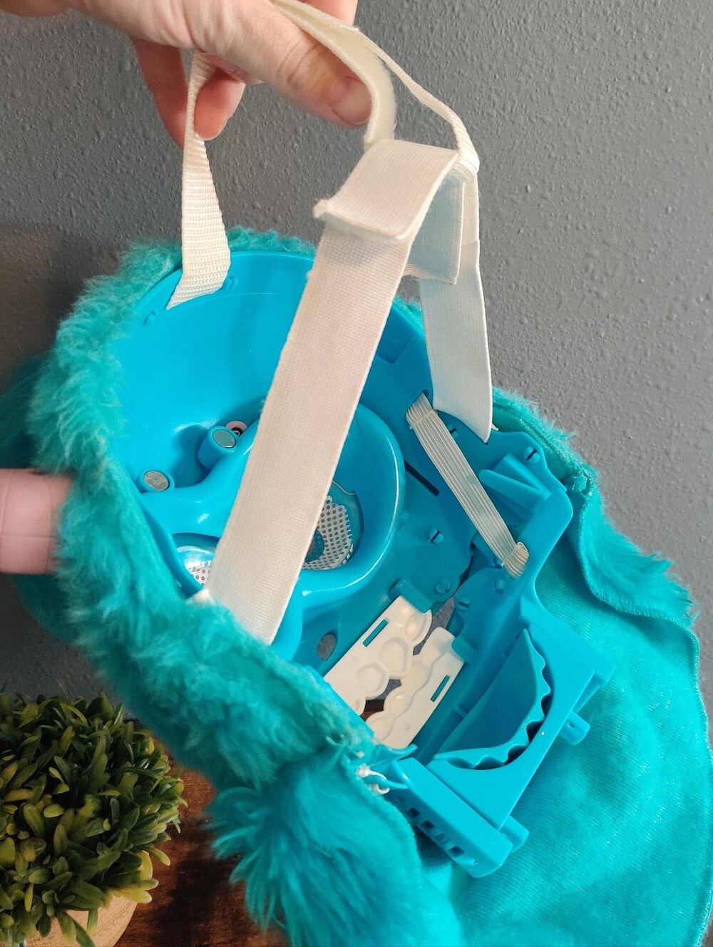 Disney Pixar Monsters Inc University Sulley Mask Costume Face Moving Jaw Mouth - Picture 3 of 9